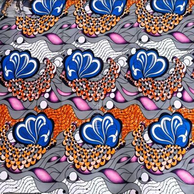 Tela premium con estampado de cera africana, 100% algodón, colores vibrantes y 115 cm de ancho