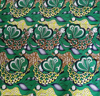 Pagne Wax Africanin ️ Tejido de impresión de cera africana de algodón 100%