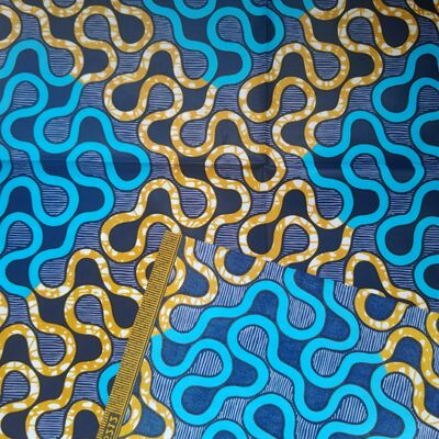 Tela de cera africana 100% algodón con alta resistencia a las arrugas y colores vibrantes para vestidos Ankara y Kitenge