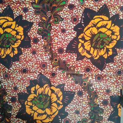 Tela de cera africana 100% algodón con colores vibrantes y alta resistencia a las arrugas para estilos Ankara y Kitenge