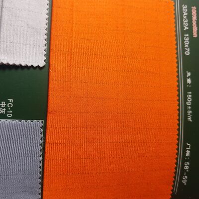 Tejido CVC Anti-Estático Anti-Desgarro 150gsm para Ropa de Trabajo, Mezcla para Uniformes Profesionales