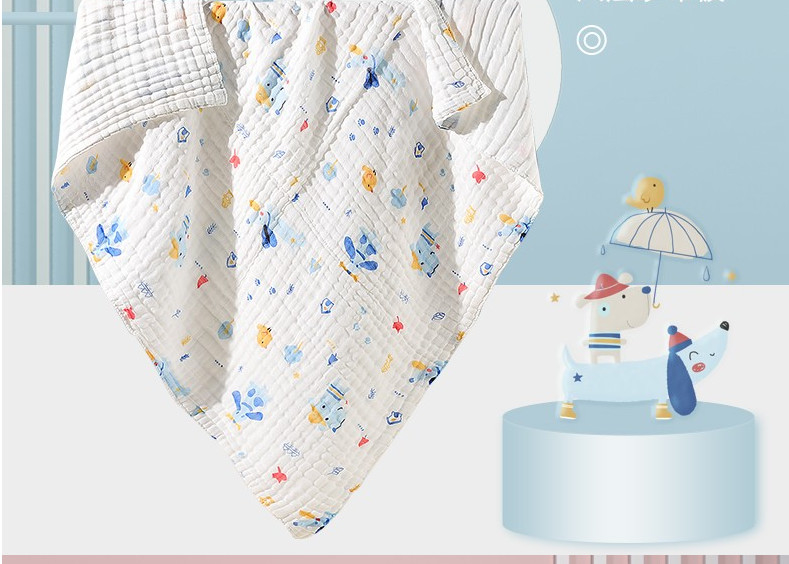 Sostenible recién nacido de impresión animal de Gauze Fabric Swaddle Wrap For del algodón orgánico