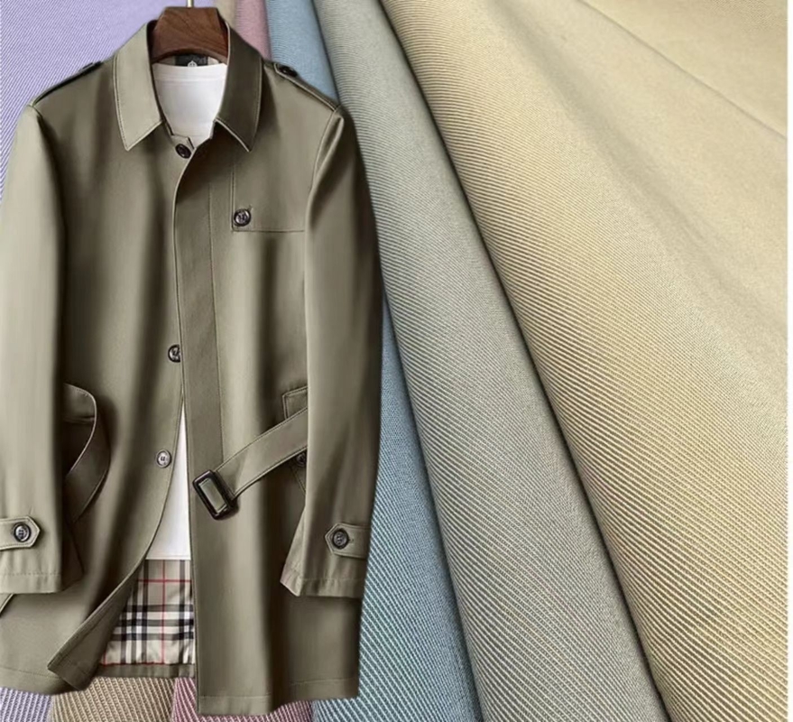 76% de algodón / 24% de poliéster 220 g/m2 ropa de calle moda urbana parkas chaquetas de campo abrigos aislados tejido